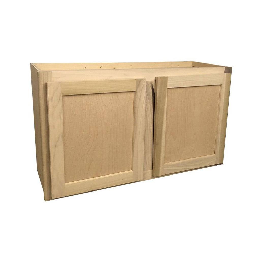 Kitchen Wall Cabinet | Unfinished Poplar | Shaker Style | 33x18x12 in.